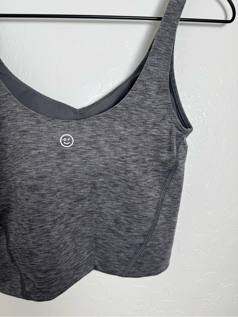 Gilly Hicks Heather Gray Workout Tank Top Go Recharge Sportlette - Picture 13 of 14
